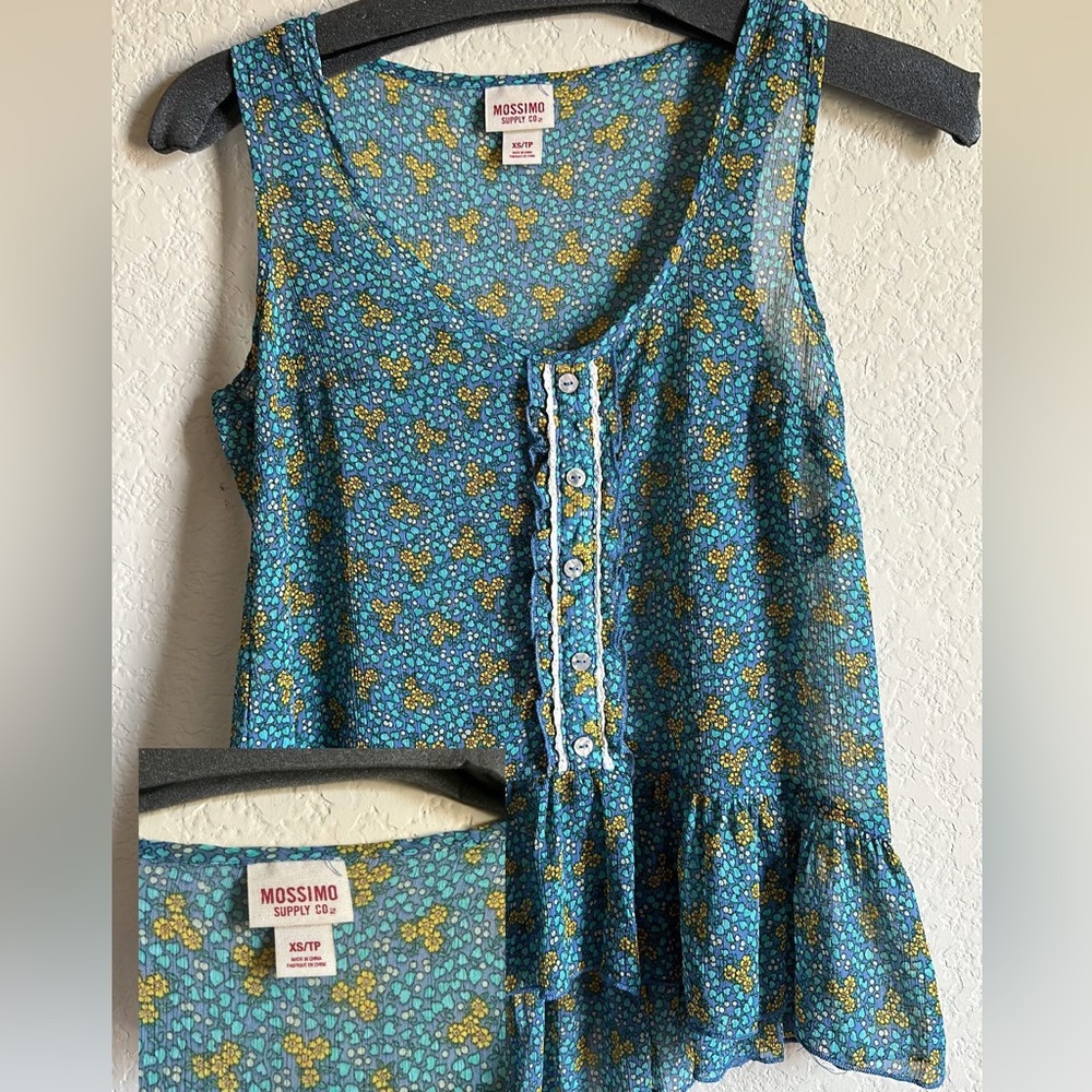 floral mossimo tank top